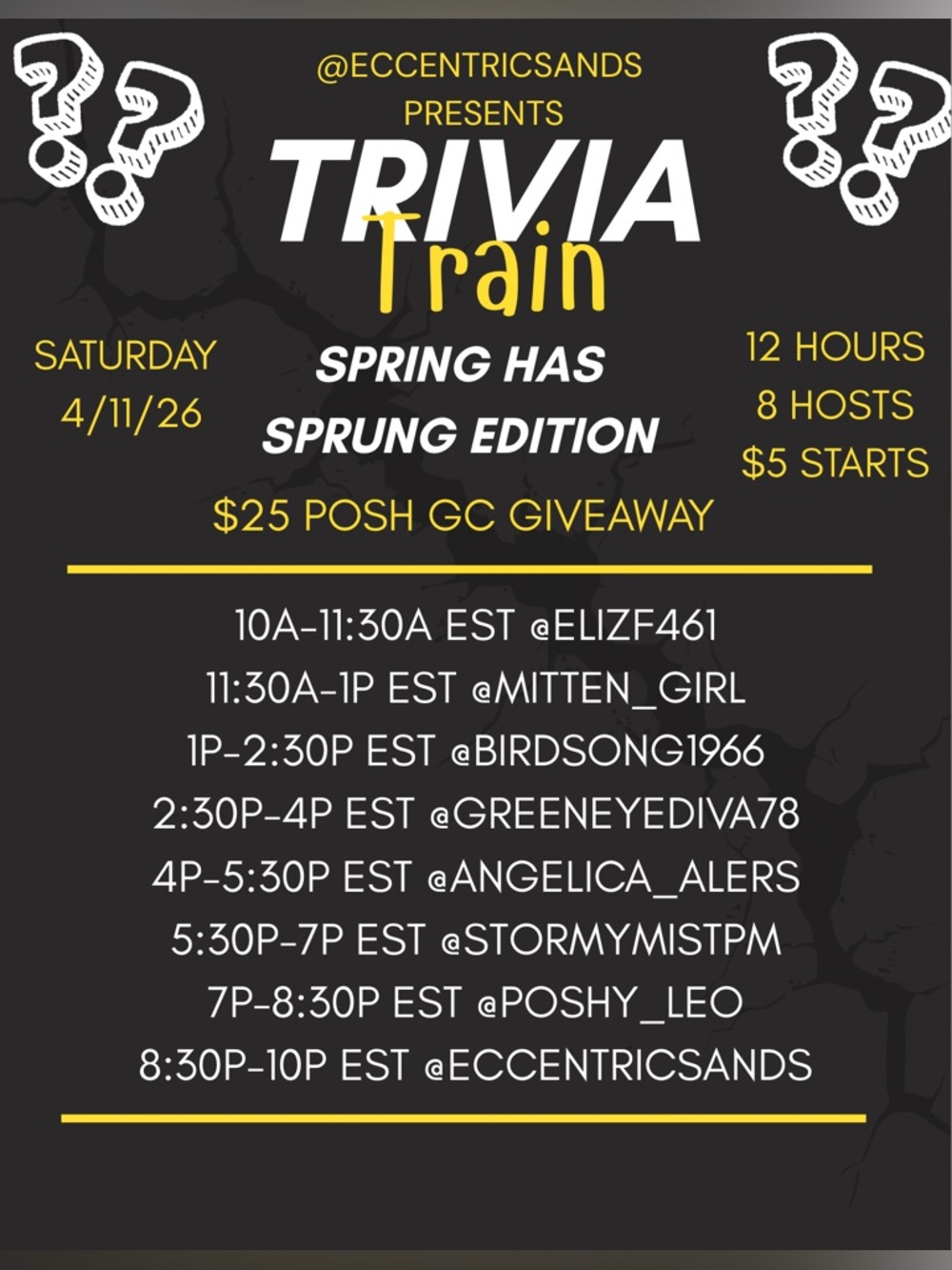 Trivia Train Event Poster - Picture 6 of 7